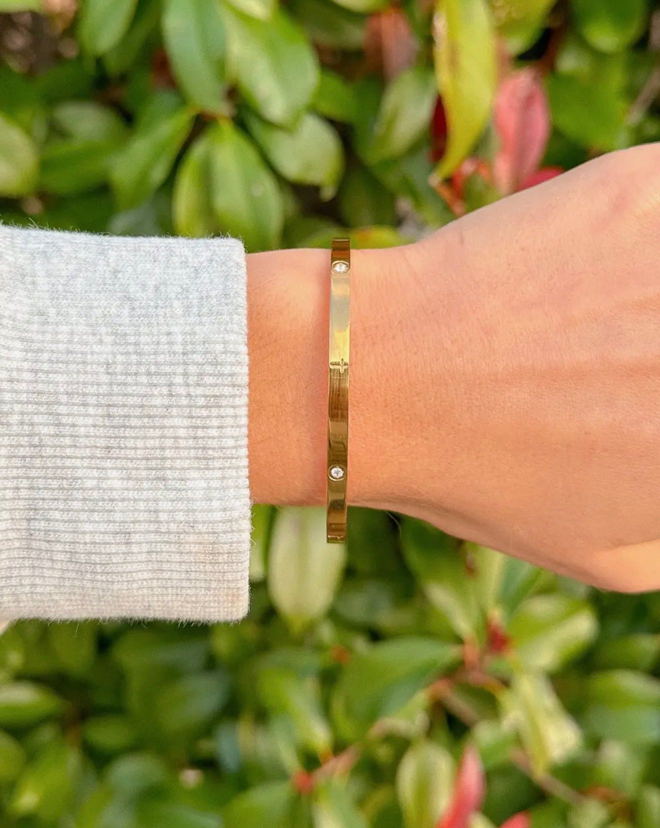 Eternity Gem Cuff Bracelet