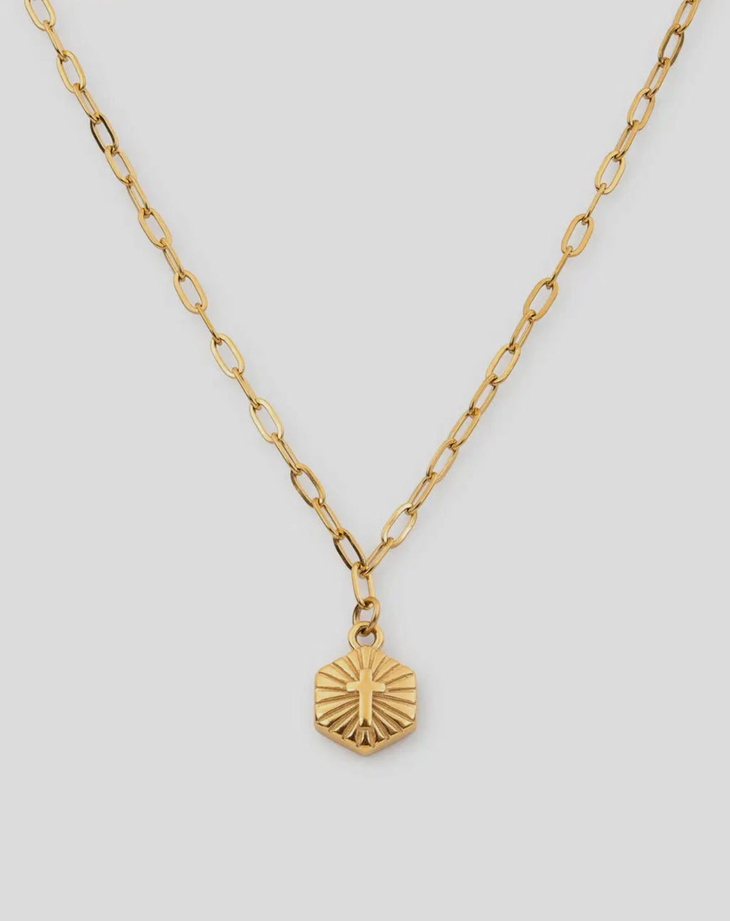 Radiant Cross Necklace