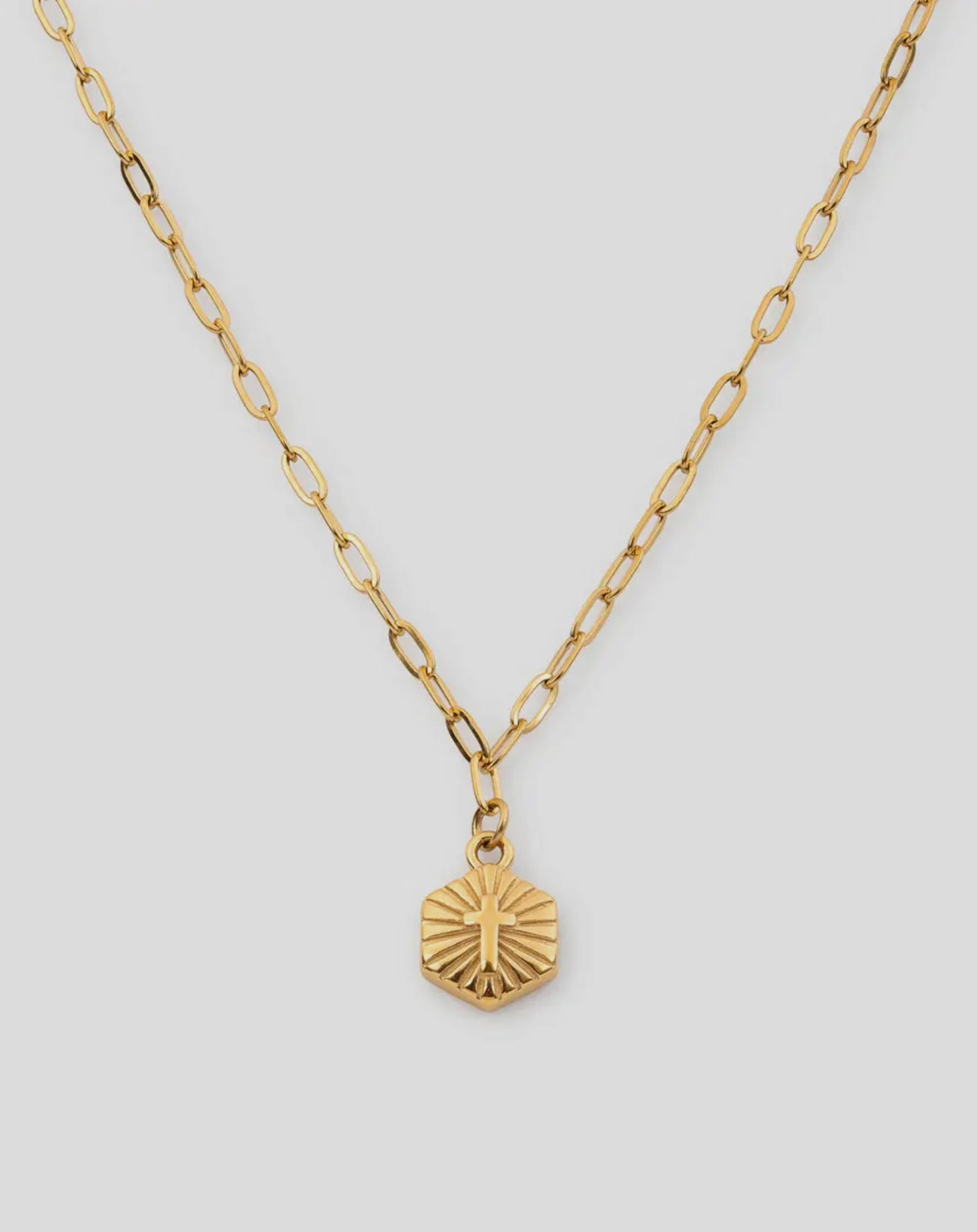 Radiant Cross Necklace