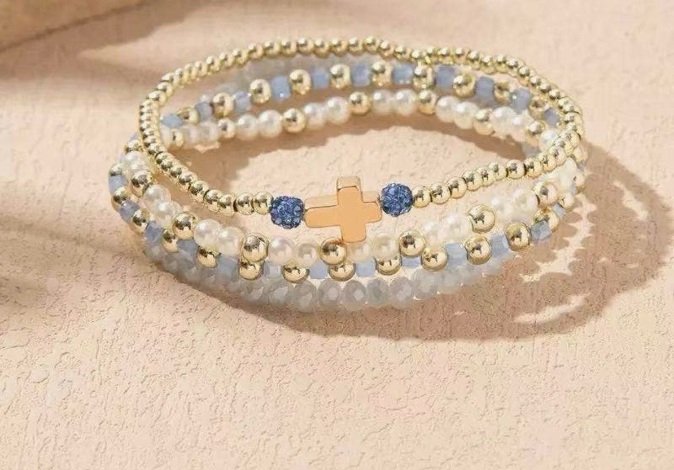 Stackable Cross Bracelet*Multiple colors