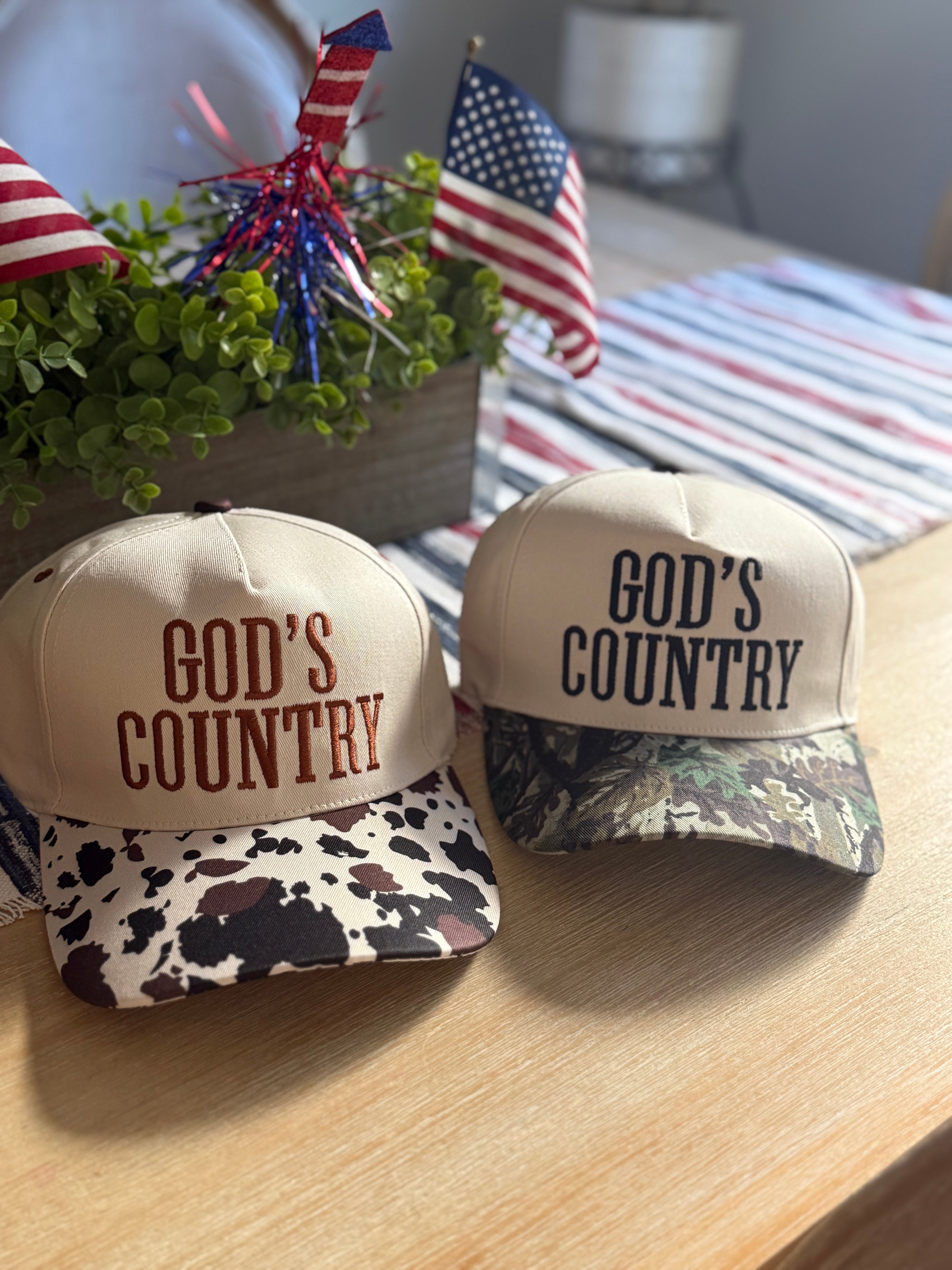 *Gods Country Two-Tone SnapBack hat