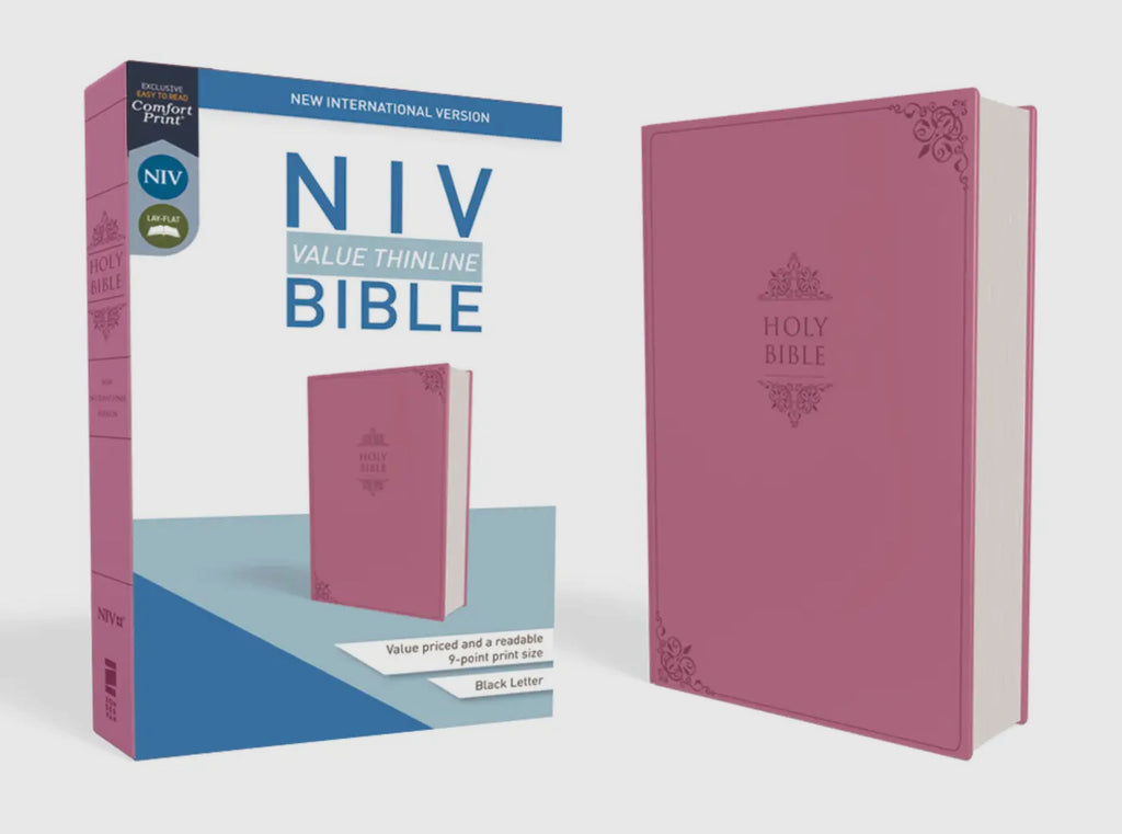 NIV Value Thinline Bible Leathersoft Pink