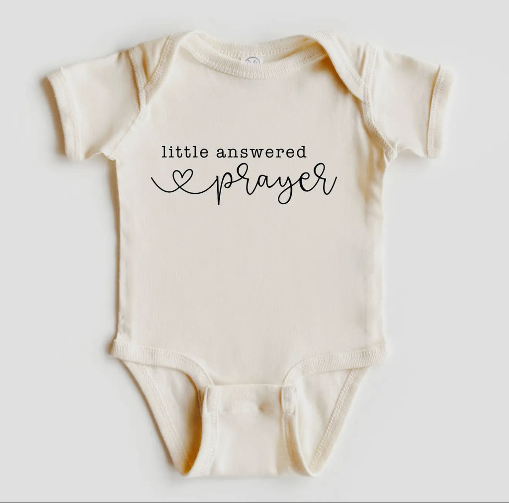Little Answered Prayer Baby Bodysuit | Baby Gift | Religious
