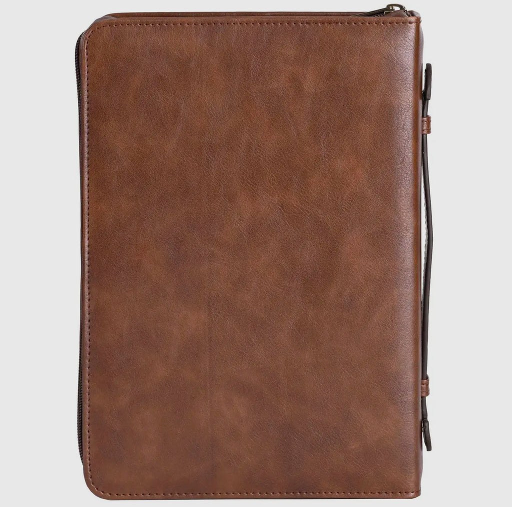| Bible Case For I Know the Plans Brown Lg