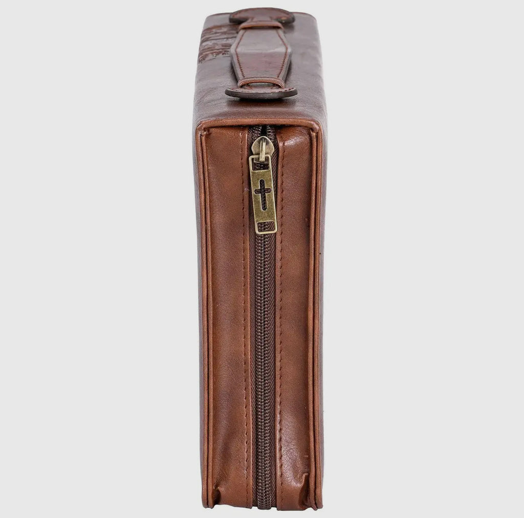 | Bible Case For I Know the Plans Brown Lg