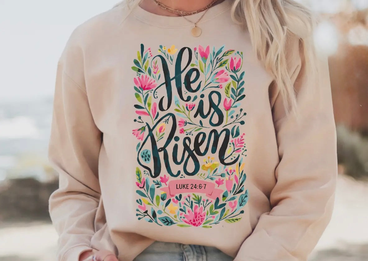 He Is Risen Crew Sweatshirt