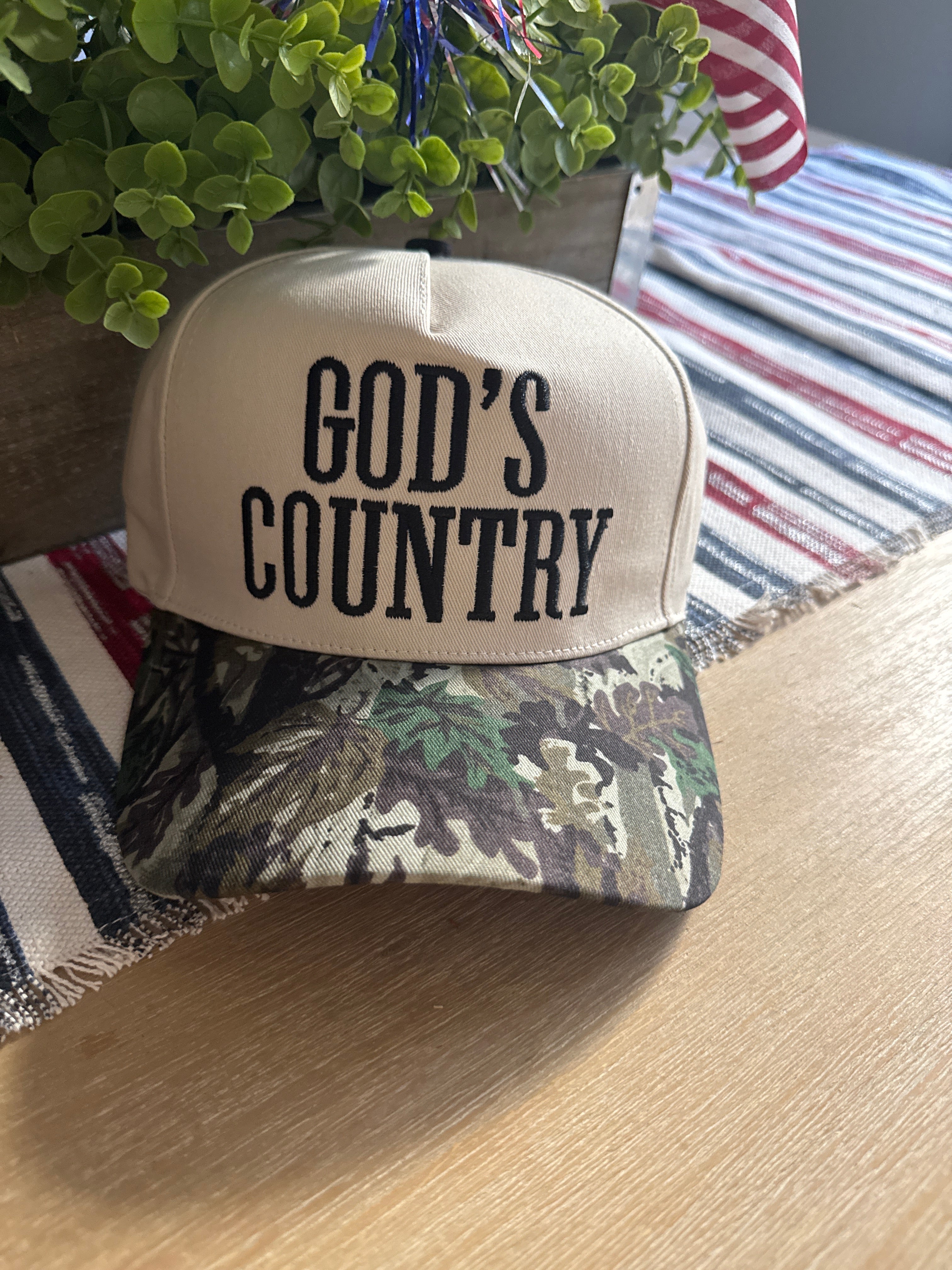 *Gods Country Two-Tone SnapBack hat